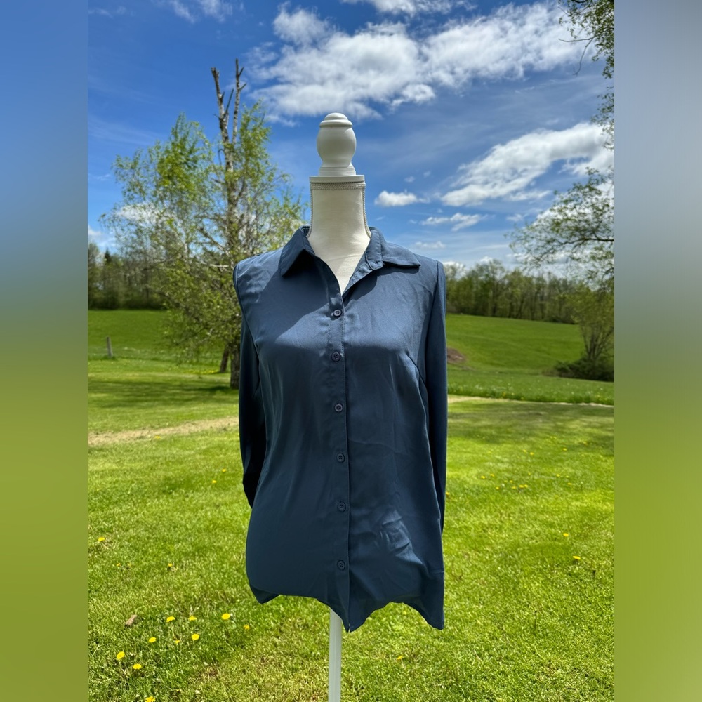 Blue button down - Picture 3 of 4